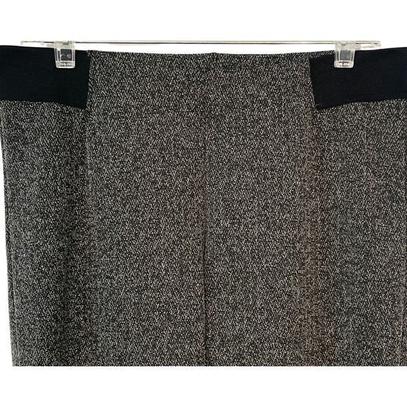 Chaps Sz L Pull-On Ankle Leggings Exposed Elastic on Waist Sides Black Stretchy - Picture 5 of 10